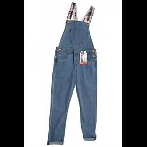 Girl's Levi's Girlfriend Overalls  Stretch Denim - Trendy Casual Style Size 12R